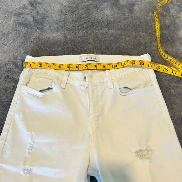 Flying monkey women’s stretch white skinny jeans size 28 - Picture 5 of 7